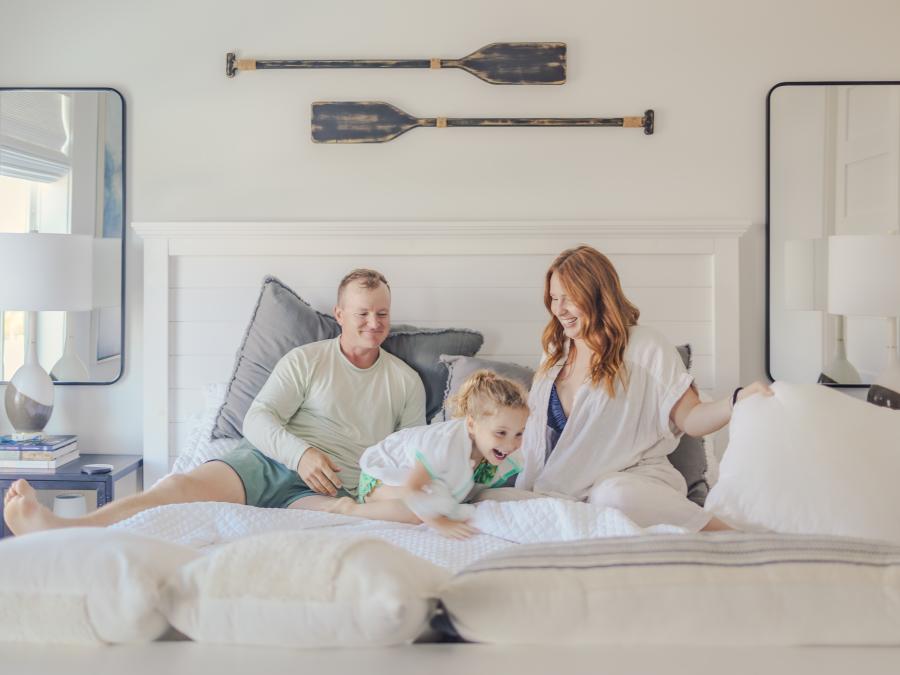 Family enjoying their vacation rental on Alabama's Beaches